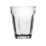 Gobelets Olympia – 230 ml – Lot de 12 – Verre trempé – Facettes – Empilables