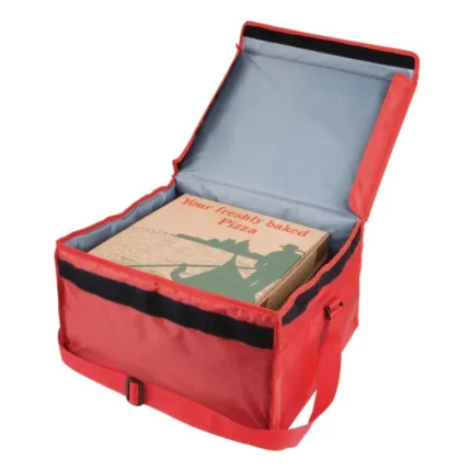 Grand sac de livraison pizza Vogue en nylon rouge