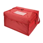 Grand sac de livraison pizza Vogue en nylon rouge – vue 2