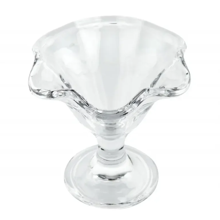 Grandes coupes à dessert Olympia en verre pressé – vue 2