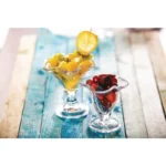 Grandes coupes à dessert Olympia en verre pressé – vue 5