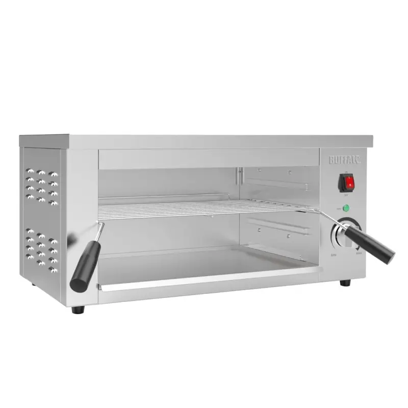 Gril salamandre Buffalo deux-en-un plaque et gril en inox Gril salamandre Buffalo deux-en-un plaque et gril en inox