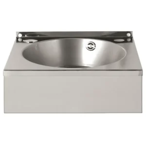 Lave-mains inox Basix avec cuve ronde de 300 mm