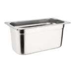 Lot de 3 bacs inox Vogue GN 1/3 avec couvercles – vue 3