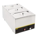 Lot de 3 bacs inox Vogue GN 1/3 avec couvercles – vue 8