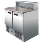 Lot de 5 bacs GN 1/6 Vogue pour comptoir à pizzas – vue 2