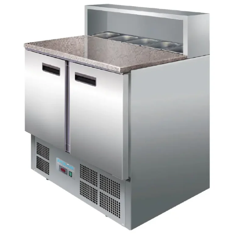 Lot de 5 bacs GN 1/6 Vogue pour comptoir à pizzas – vue 2