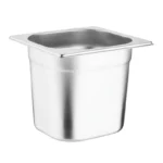 Lot de 6 bacs inox Vogue GN 1/6 avec couvercles – vue 3