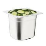 Lot de 6 bacs inox Vogue GN 1/6 avec couvercles – vue 7