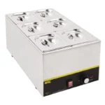 Lot de 6 bacs inox Vogue GN 1/6 avec couvercles – vue 8