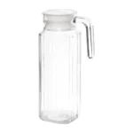 Pichet rainuré en verre Olympia 1 litre avec couvercle