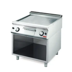 Plancha gaz Gastro M 700 plaque lisse 800 mm sur pieds