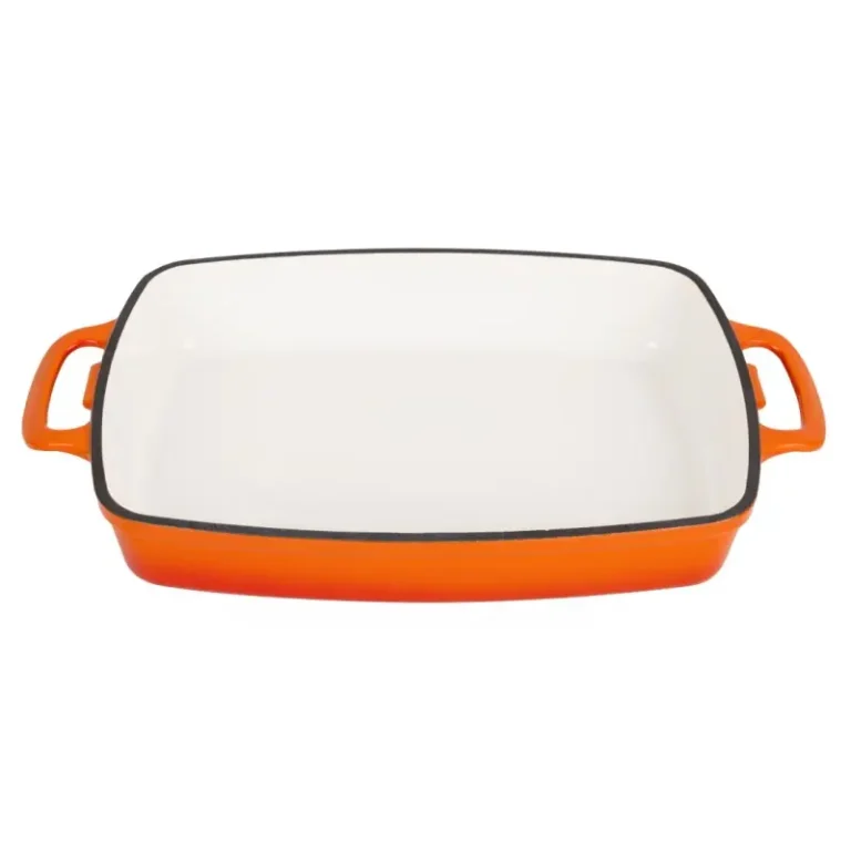 Plat rectangulaire en fonte émaillée Vogue