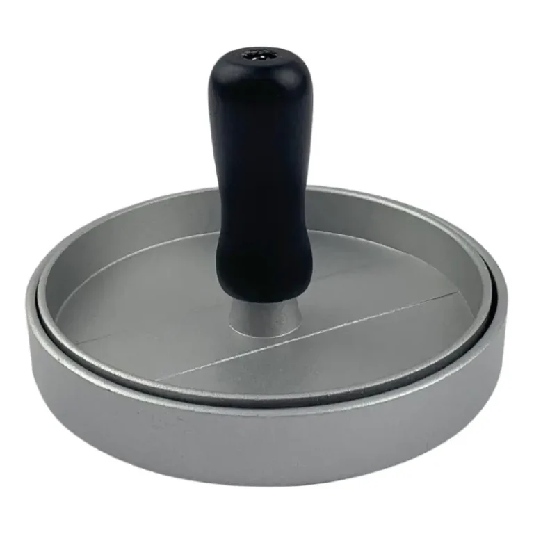 Presse à burger Beaumont en inox avec disque de 120 mm
