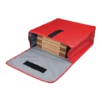 Sac de livraison pizza isotherme Vogue rouge en vinyle