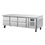 Soubassement réfrigéré positif Polar Série U – 6 tiroirs GN 1/1 – 317 L – 1795 mm – Inox