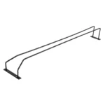 Support de verres à pied Olympia noir 610 mm – vue 2