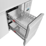 Table réfrigérée positive Polar Série U – 1 porte et 2 tiroirs – 143 L nets – 1360 mm
