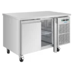 Table réfrigérée 2 portes Polar Série U – Porte droite commutable +/- – 124 L – 1360 mm