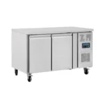 Table réfrigérée positive 2 portes Polar Série U – 282 L – 1360 mm – GN 1/1 – Classe A