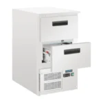 Table réfrigérée 2 tiroirs GN Polar Série G – 65 L – 478 mm de large – Inox
