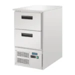 Table réfrigérée 2 tiroirs GN Polar Série G – 65 L – 478 mm de large – Inox
