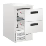 Table réfrigérée 2 tiroirs GN Polar Série G – 65 L – 478 mm de large – Inox