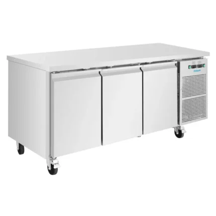 Table réfrigérée 3 portes Polar Série U – Porte droite commutable +/- – 314 L – 1795 mm