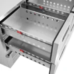 Table réfrigérée compacte 4 tiroirs Polar Série G – 240 L – 900 mm – GN 1/1 – Inox