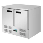 Table réfrigérée négative 2 portes Polar Série G – 240 L – 943 mm – GN 1/1 – Inox