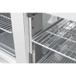 Table réfrigérée négative 2 portes Polar Série G – 240 L – 943 mm – GN 1/1 – Inox