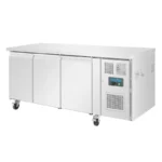 Table réfrigérée négative Polar Série U – 3 portes – 417 L – GN 1/1 – 1795 mm – Inox