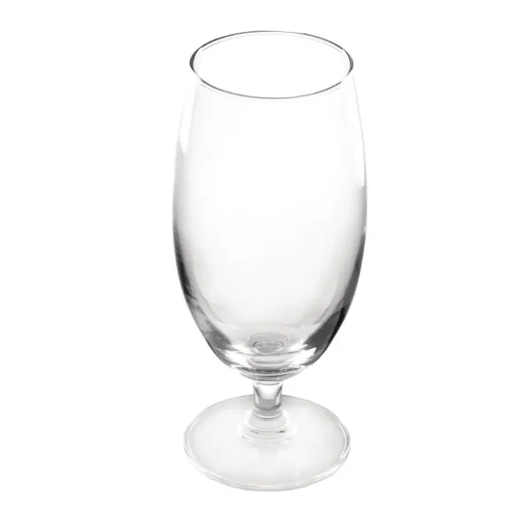 Verres à bière à pied Olympia – 420 ml – Lot de 6 – Verre – Bord roulé – vue 2
