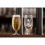 Verres à bière à pied Olympia – 420 ml – Lot de 6 – Verre – Bord roulé – vue 5