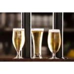 Verres à bière à pied Olympia – 420 ml – Lot de 6 – Verre – Bord roulé – vue 6