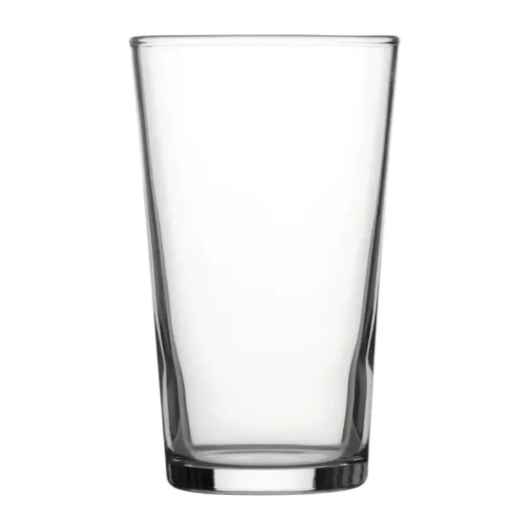 Verres à bière coniques Utopia – 280 ml – Lot de 48 – Verre trempé – Marquage CE