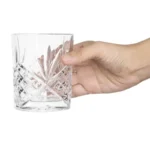 Verres à whisky Old Duke Olympia – 295 ml – Lot de 6 – Verre – Effet taillé
