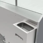 Vitrine à glace Polar Série U – 6 bacs GN 1/3 – 149 L – -18 °C – Éclairage LED – Blanche