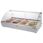 Vitrine chauffante à poser Buffalo 80 cm vitrée pour 4 bacs GN 1/3 – vue 6