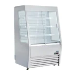 Vitrine réfrigérée libre-service Polar Série G – 390 L – Portes coulissantes – 918 mm – Inox