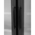Vitrine réfrigérée négative 2 portes Polar Série G – 744 L – Noire – LED couleur – 8 étagères