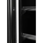 Vitrine réfrigérée négative 2 portes Polar Série G – 744 L – Noire – LED couleur – 8 étagères