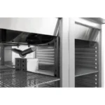 Vitrine réfrigérée négative 2 portes vitrées Polar Série U – 1400 L – Inox – Classe 5