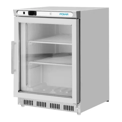 Vitrine réfrigérée négative de comptoir Polar Série C – 129 L – 600 mm – Inox