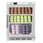 Vitrine réfrigérée négative de comptoir Polar Série C – 129 L – 600 mm – Inox