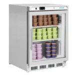 Vitrine réfrigérée négative de comptoir Polar Série C – 129 L – 600 mm – Inox
