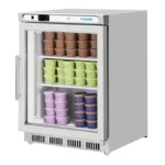 Vitrine réfrigérée négative de comptoir Polar Série C – 129 L – 600 mm – Inox