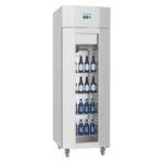 Vitrine réfrigérée positive 1 porte Polar Série U – 700 L – Inox – Classe B – Classe 5