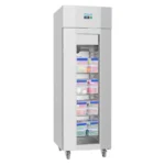 Vitrine réfrigérée positive 1 porte Polar Série U – 700 L – Inox – Classe B – Classe 5