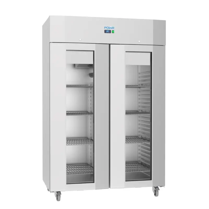 Vitrine réfrigérée positive 2 portes vitrées Polar Série U – 1400 L – Inox – Classe B Vitrine réfrigérée positive 2 portes vitrées Polar Série U – 1400 L – Inox – Classe B